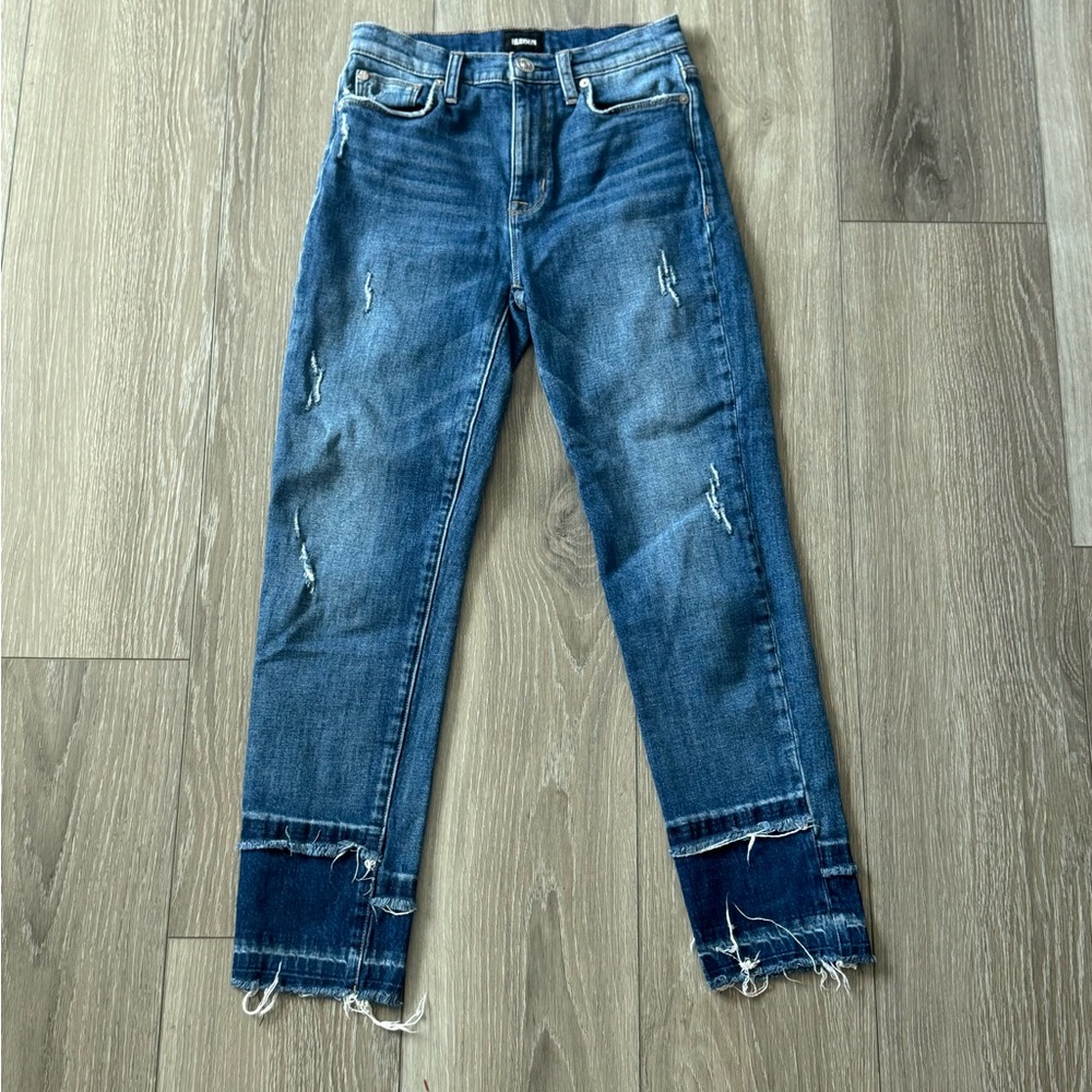 Hudson Jeans Women's Blue Zoeey High-rise Straight